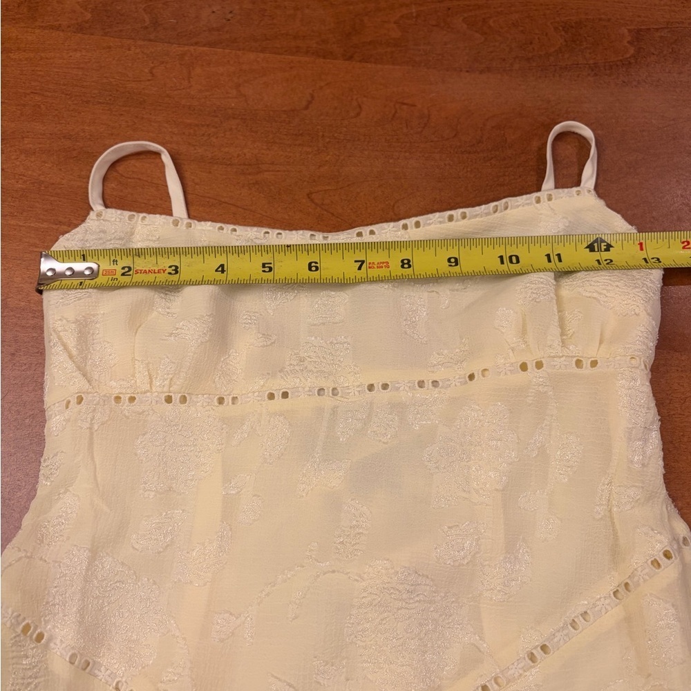 Princess Polly South of France Yellow Backless Sundress Spaghetti Strap - Picture 9 of 10